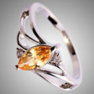 Jewelry - Marquise Cut Morganite & White Topaz Gemstone Ring Jewelry - Marquise Cut Morganite & White Topaz Gemstone Ring